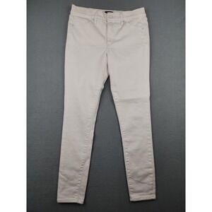 Express Jeans Womens 8L White Mid Rise Skinny Stretch Denim Pants Casual